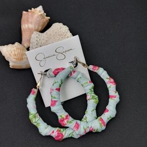 Jessica Simpson Floral hoops